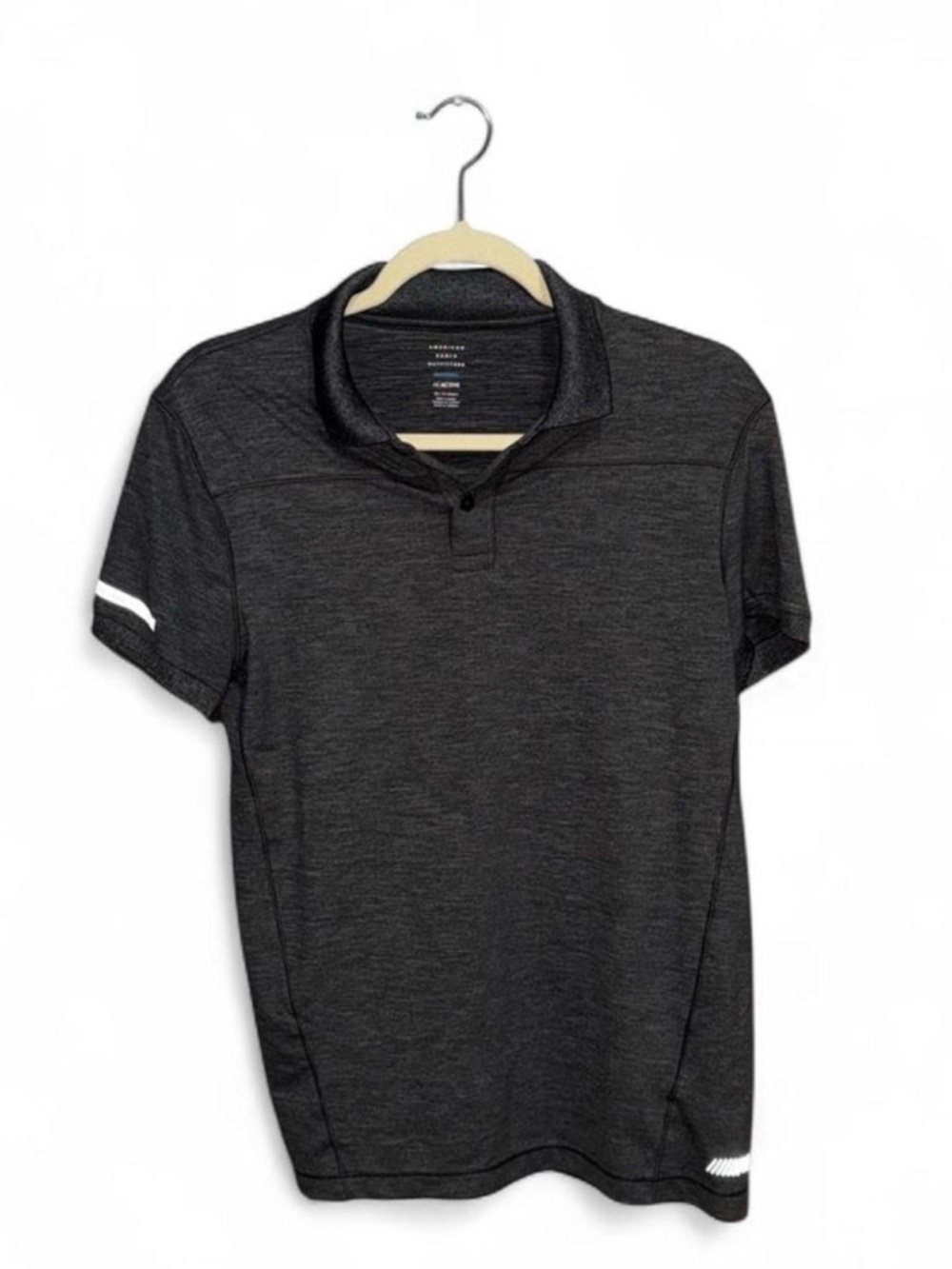 American Eagle Outfitters Active Charcoal Gray Men’s Polo Short Sleeve Shirt XS